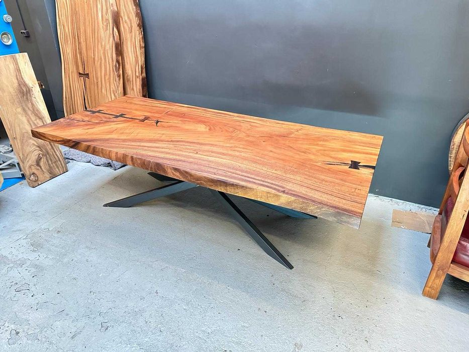 Stół drewniany monolit Suar unikat 240cm