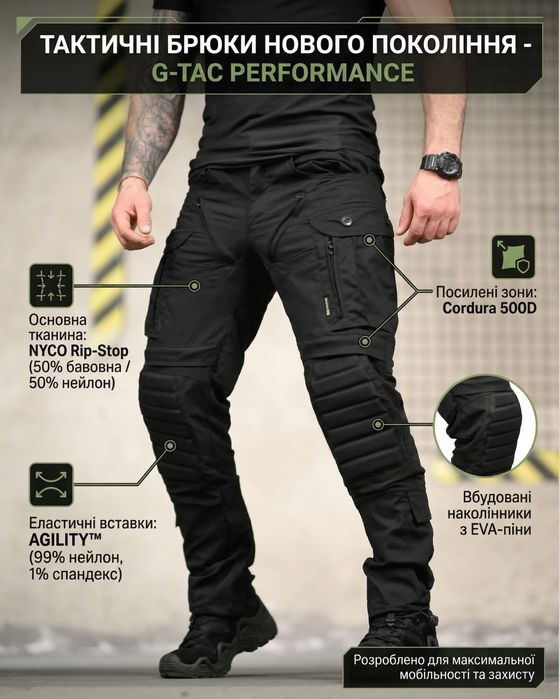 Тактичні штани Scorpion OCP black чорні штани