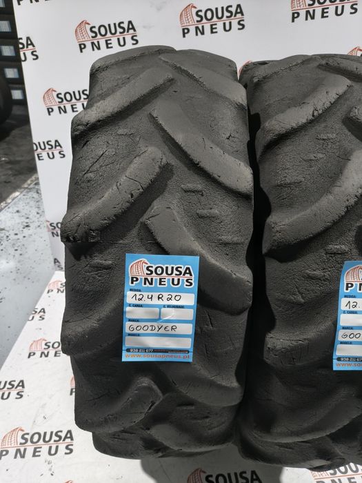 2 pneus agrícolas 12.4R20 ou 320-85R20 - Veja o preço 180 Euros - Ofer