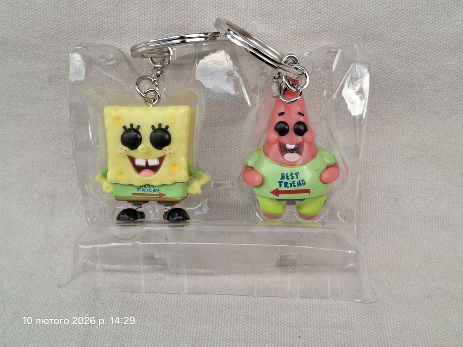 Фигурки брелоки фанко поп Губка Боб и Патрик Спанч Боб Spongebob pop