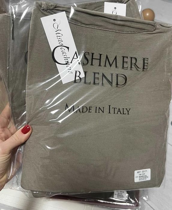 Лонгслів тоненький, лонг з віскозою та кашемиром, італія cashmere blend