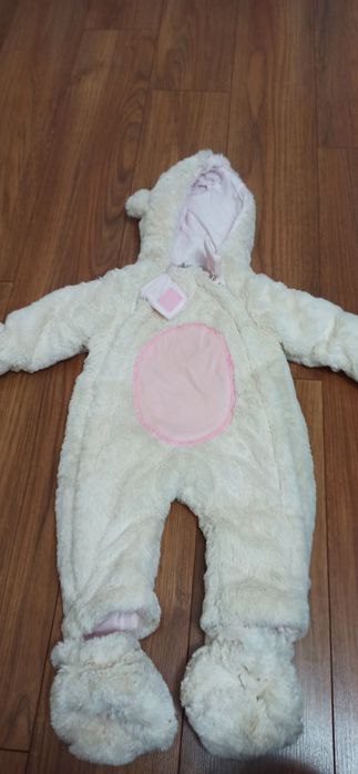 Miękki kombinezon zimowy Miś 6-12 miesięcy