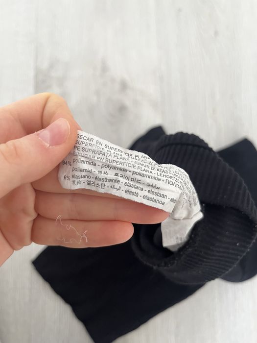 Kolarki prążkowane czarne zara rozmiar s damskie