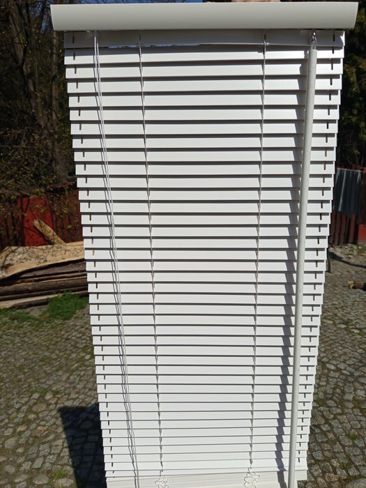 Nowe Żaluzje drewniane 25mm białe