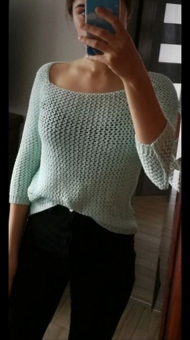 Bluzka miętowa S