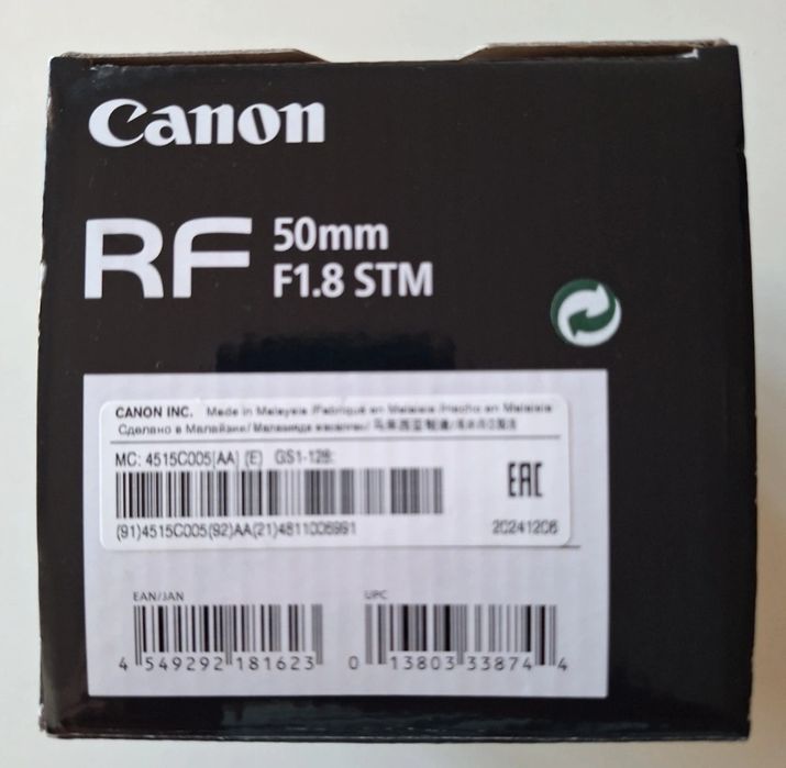 CANON RF 50 f1.8