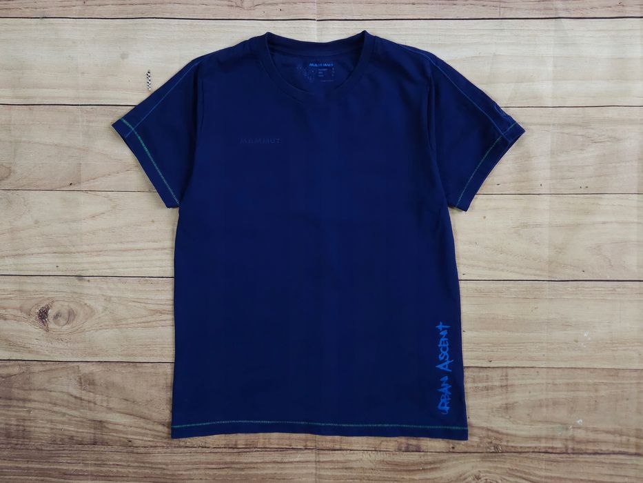 MAMMUT Urban Ascent Koszulka T-Shirt Granatowa Logo r. S