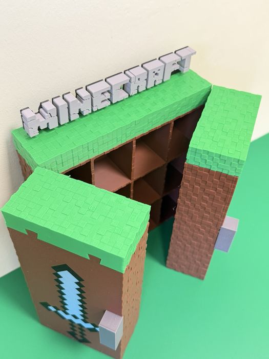 Expositor Minecraft para Kinder Joy - Minecraft Kinder Joy Display Case