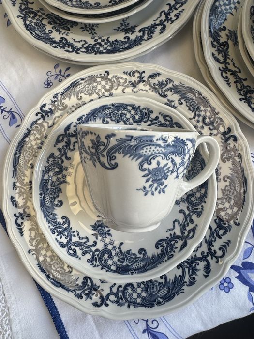Villeroy boch valeria, віллерой бох валерія, синій, чайний сервіз