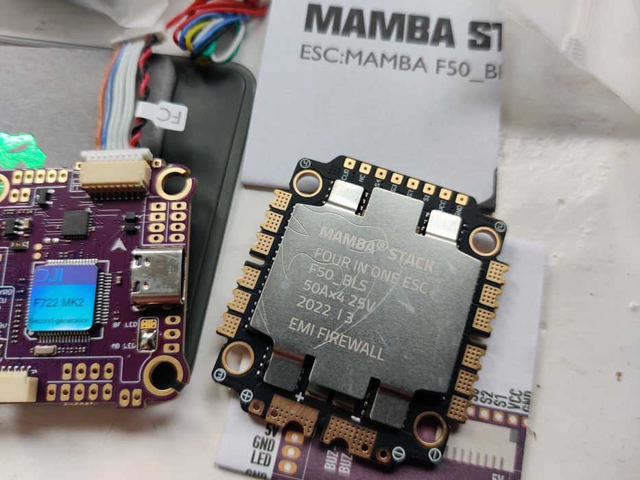 Польотний контролер Diatone Mamba DJI MK2 F722 і ESC 50А FPV стек