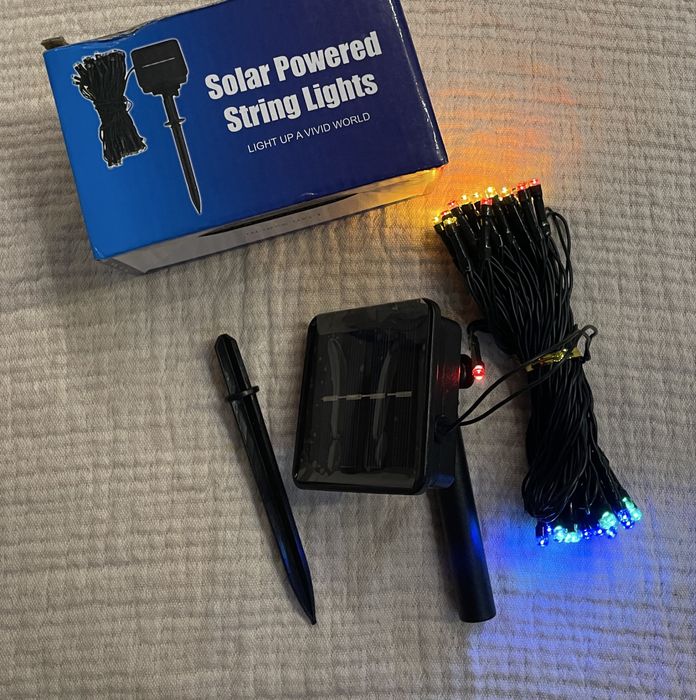 Girlanda solarna 7m 50 led wielokolorowa