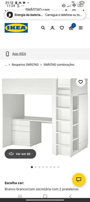 Beliches com secretária