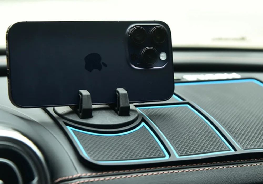 Противоскользящий антискользящий коврик с подставкой для телефону