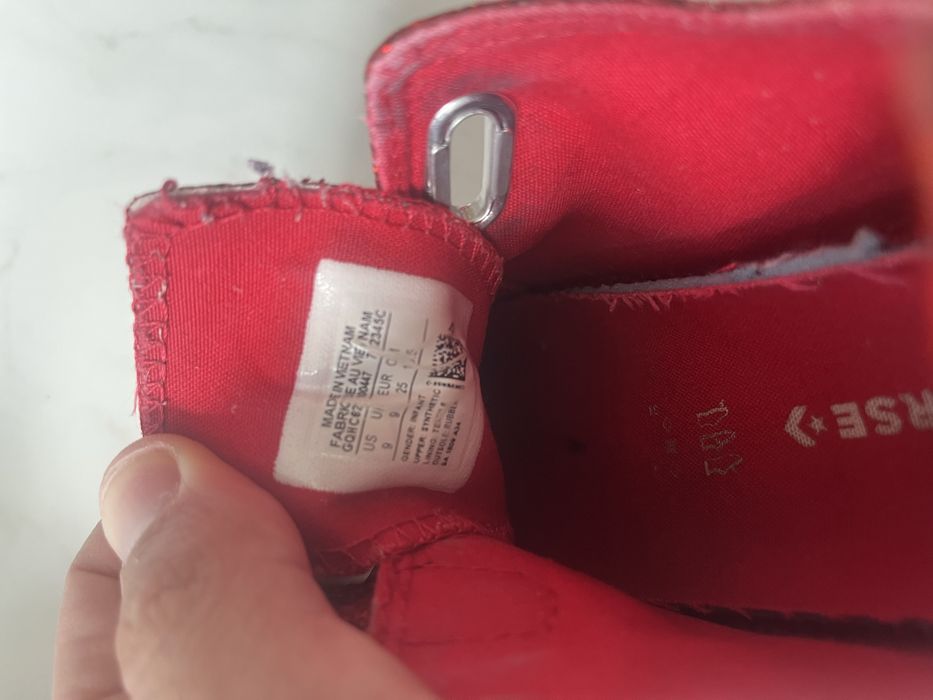 Converse dziewczęce  trampki czerwone