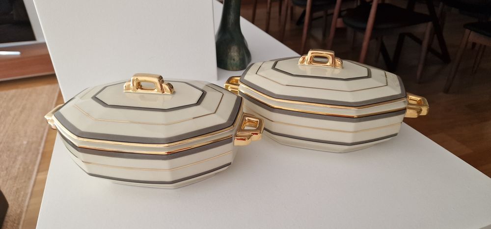 Lote de 2 terrinas e 1 molheira da Ceramica Electro Vila Nova de Gaia