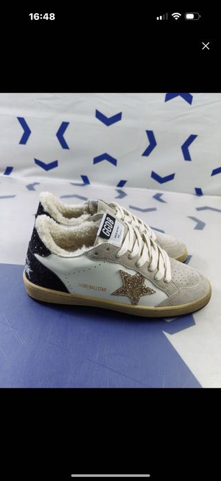 Зимние ботинки Golden Goose, натуральный мех, в наличии