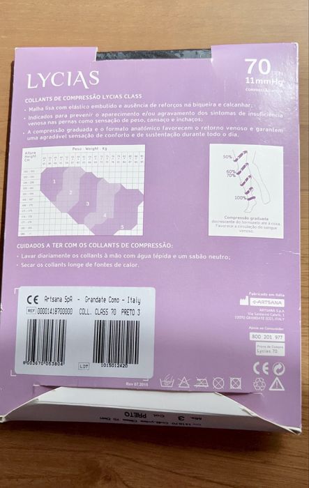 Collants de descsnso Lycias preto