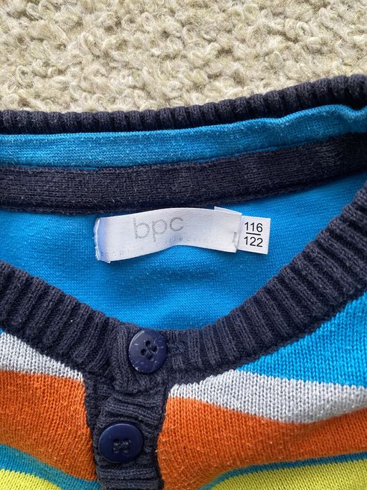 Яскравий джемпер для хлопчика, кольоровий светр. 6-8 років