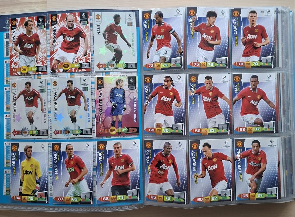 Karty piłkarskie Manchester United topps match attax fifa 365 panini
