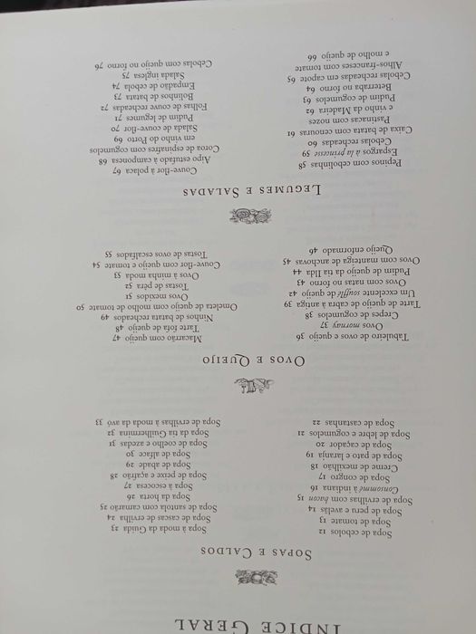 Receitas à moda antiga
