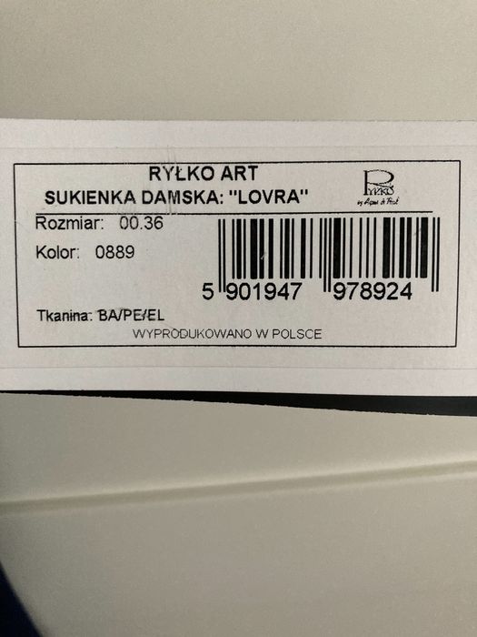 Sukienka Ryłko Art Lovra rozm.36