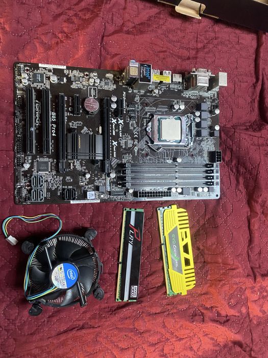 Płyta główna + procesor + chłodzenie + RAM 16GB