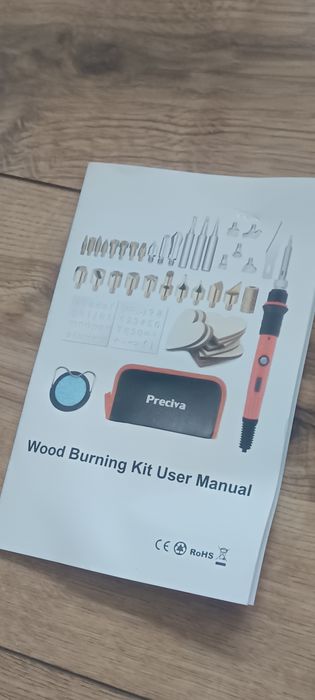 Zestaw do pirografii Preciva 947, do wypalania w drewnie