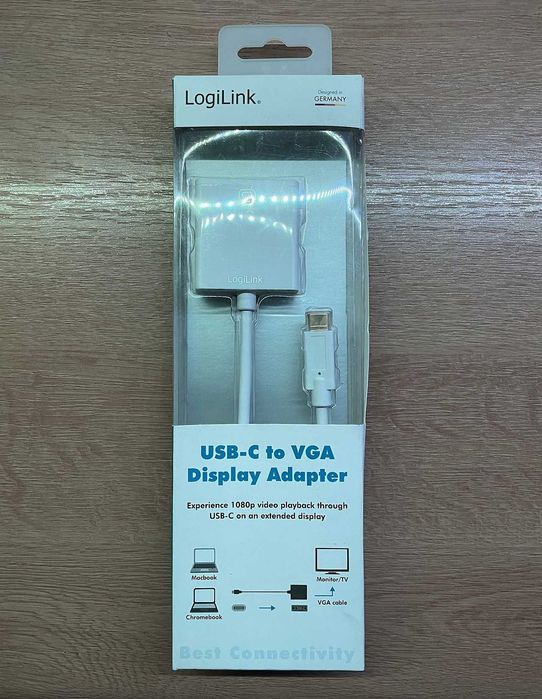 LogiLink Adapter USB-C 3.1 do VGA 1080p, Mac OSX, Chrome OS