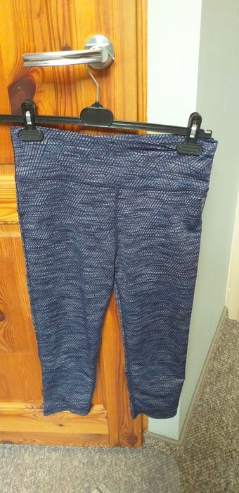 Legginsy fioletowo granatowe
