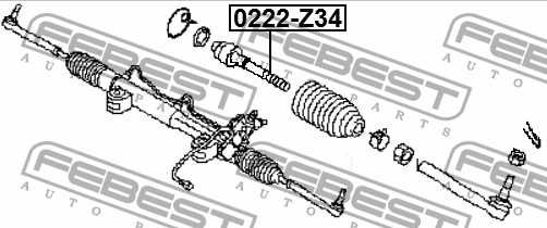 Drążek kierowniczy FEBEST 0222-Z34  NISSAN
