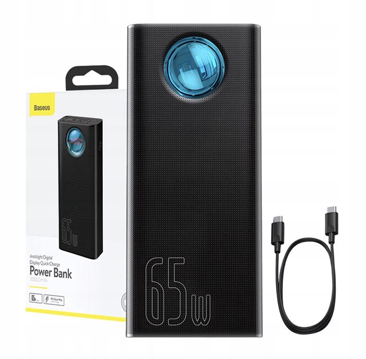 Зовнішній акамулятор Baseus Powerbank 30000mAh 65W 5X USB Type-C 5A