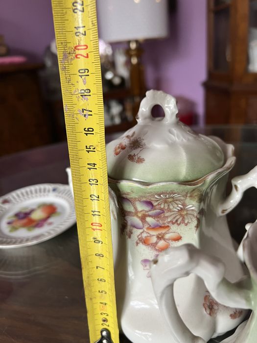Porcelana serwis secesja środek stołu Stary Śląsk XIX wiek