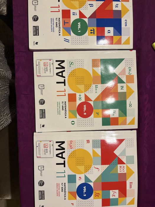 Manuais MAT 11 - volumes 1, 2 e 3
