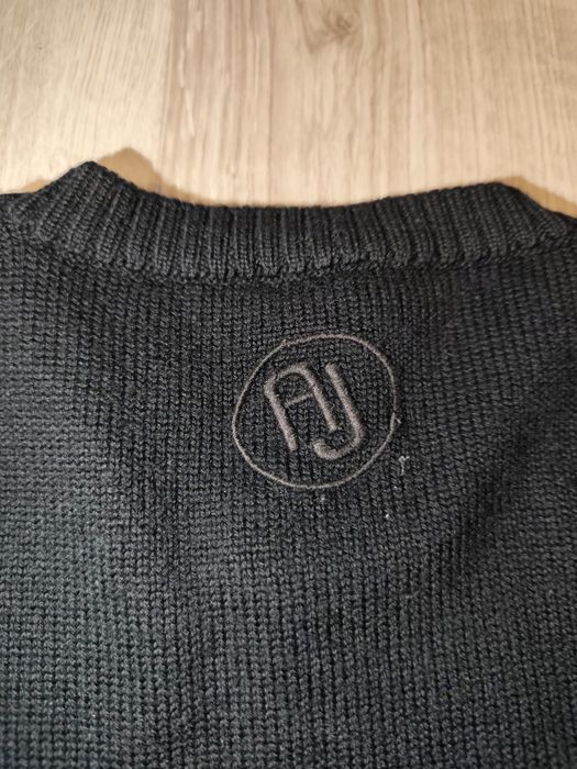 Oryginalny sweter Armani Jeans czarny bawełniany rozmiar M