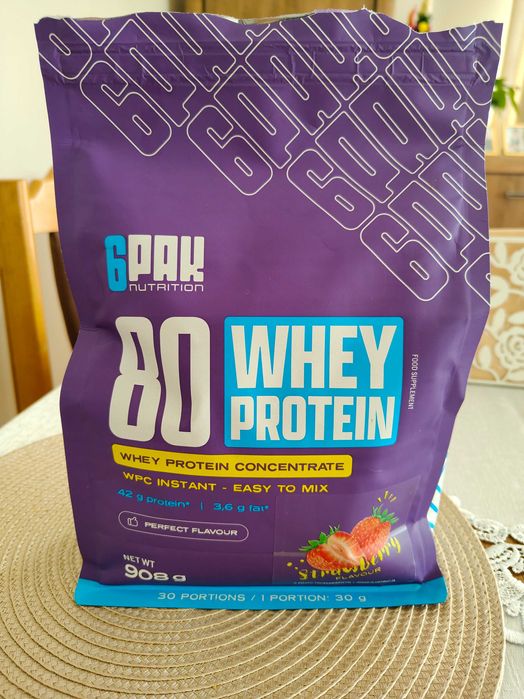 Odżywka Białkowa WHEY Protein WPC 100% 908G Białko Serwatkowe BCAA Instant