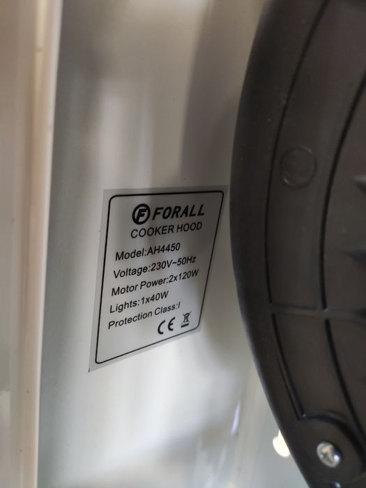 Вытяжка кухонная FORALL AH 4450WH белая