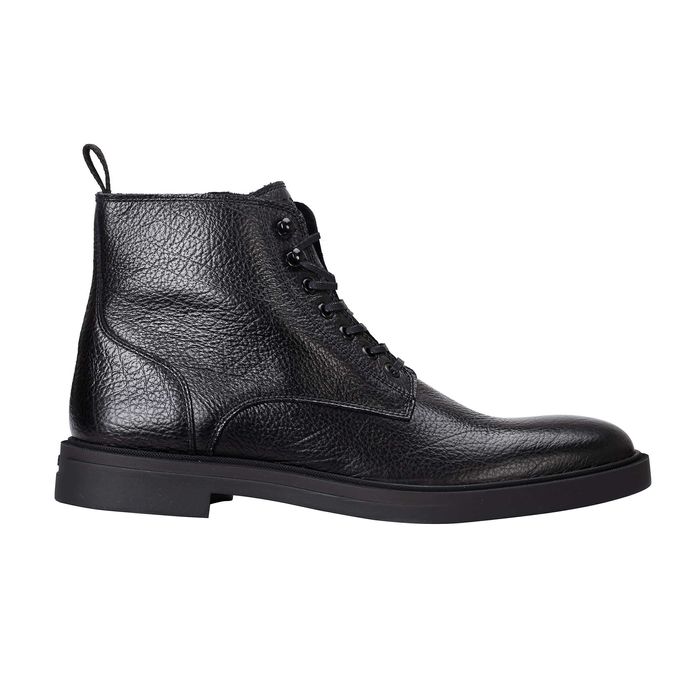 HUGO BOSS wysokie buty ocieplane NERO