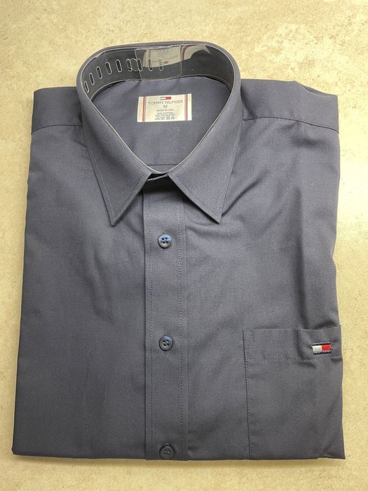 Tommy Hilfiger koszula krótki rękaw M granatowa