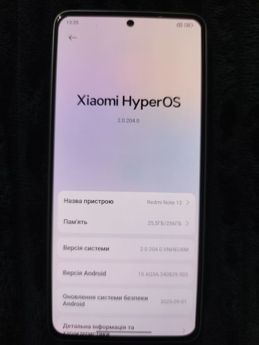 Продам новий мобільний телефон Redmi Note 13 Ice Blue