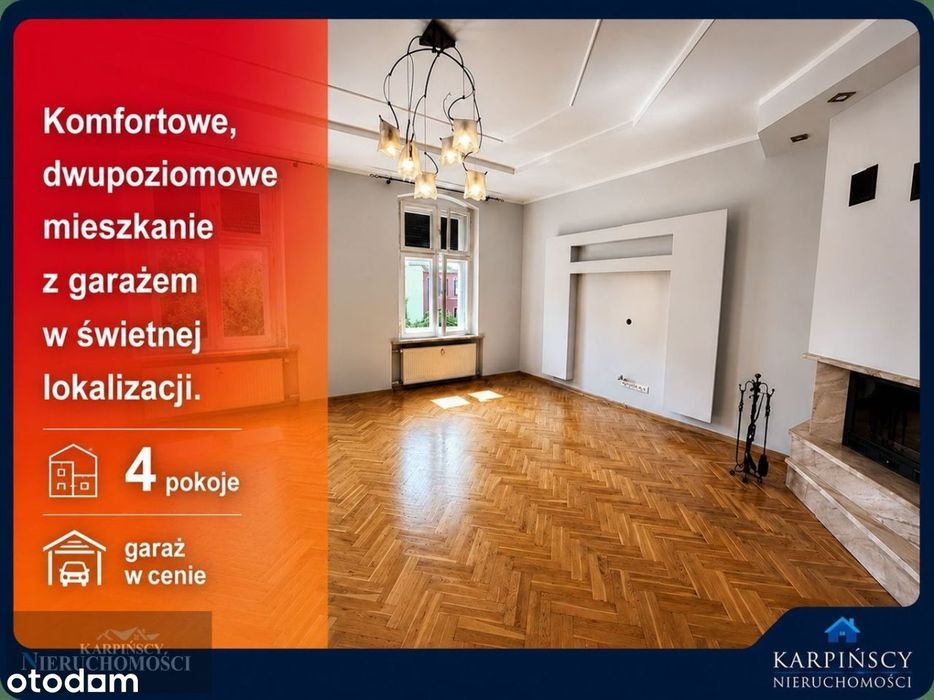 4 pok. 118 m2 dwupoziomowe z garażem