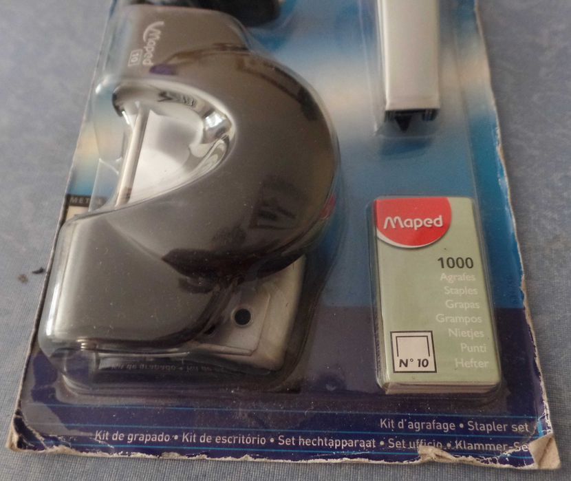 Conjunto Agrafador e Furador MAPED 631760 Novo (818)
