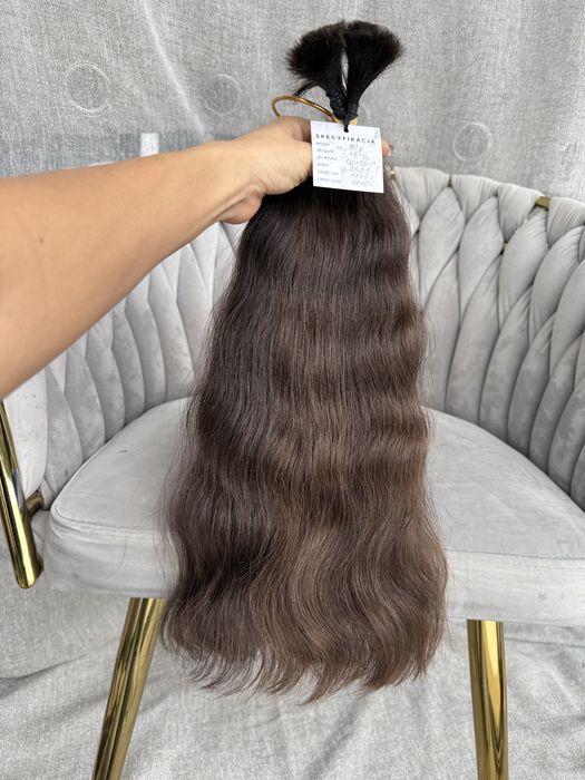 Włosy polskie dziewicze 70 g 48 cm