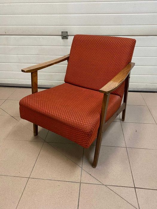 Fotel  PRL desing lata- 70