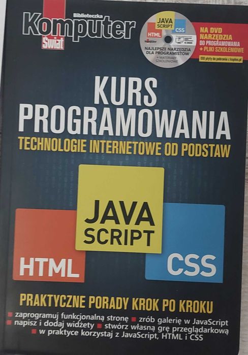 książki JavaScript, Angular, HTML, CSS, Githube