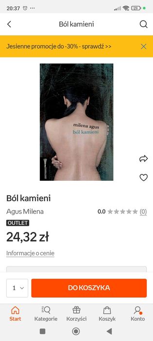 Ból kamieni Milena Agus