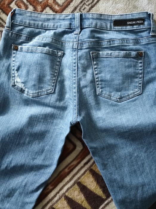 Бриджи джинсовые