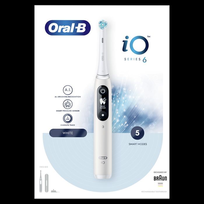 Електрична зубна щітка Oral-B iO Серія 6 Біла