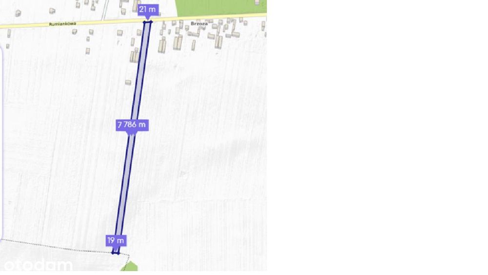 Działka 15 242 m² z częścią budowlaną 2 100 m² ,MPZP , 23 min od Cz-wa - Widok 3