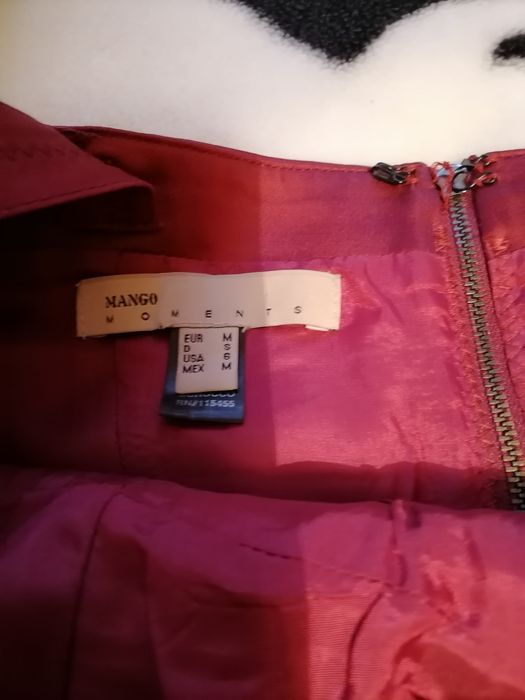 Sukienka bordowa Mango S/M
