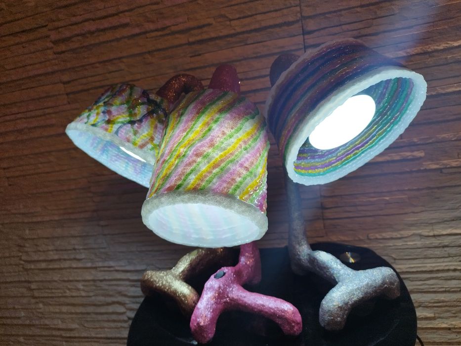 Lampa ręcznie robiona, zjawiskowa